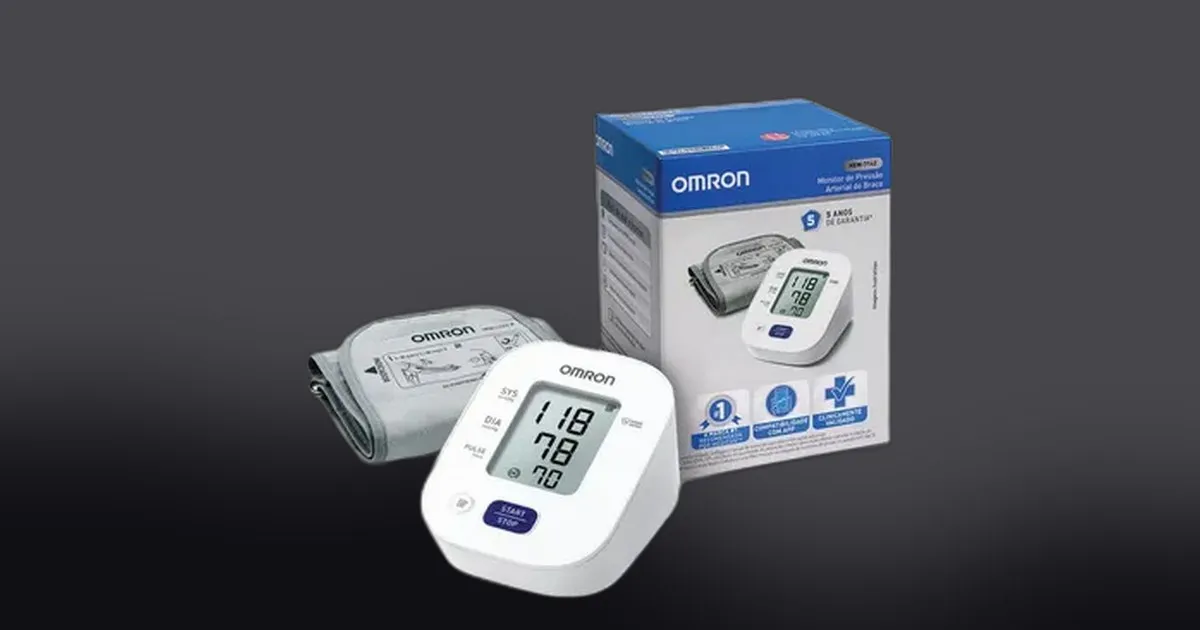 Omron HEM-7142 pela metade do preço: o monitor que cardiologistas recomendam agora está acessível