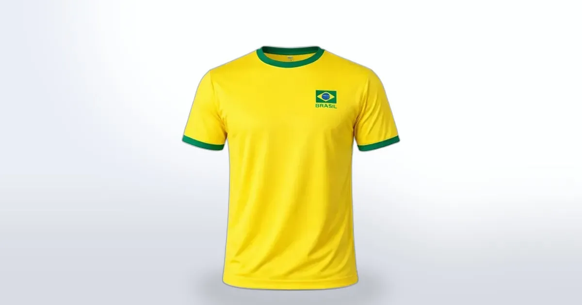 Camiseta da Seleção Brasileira com 51% OFF: Vista as Cores do Brasil por Menos de R$ 40