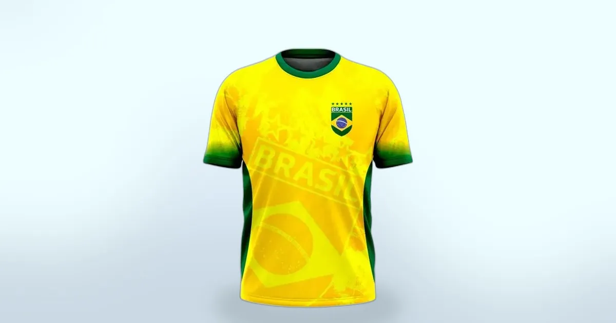 Orgulho verde e amarelo com desconto: a Camiseta da Seleção Brasileira está em oferta por R$ 69,99