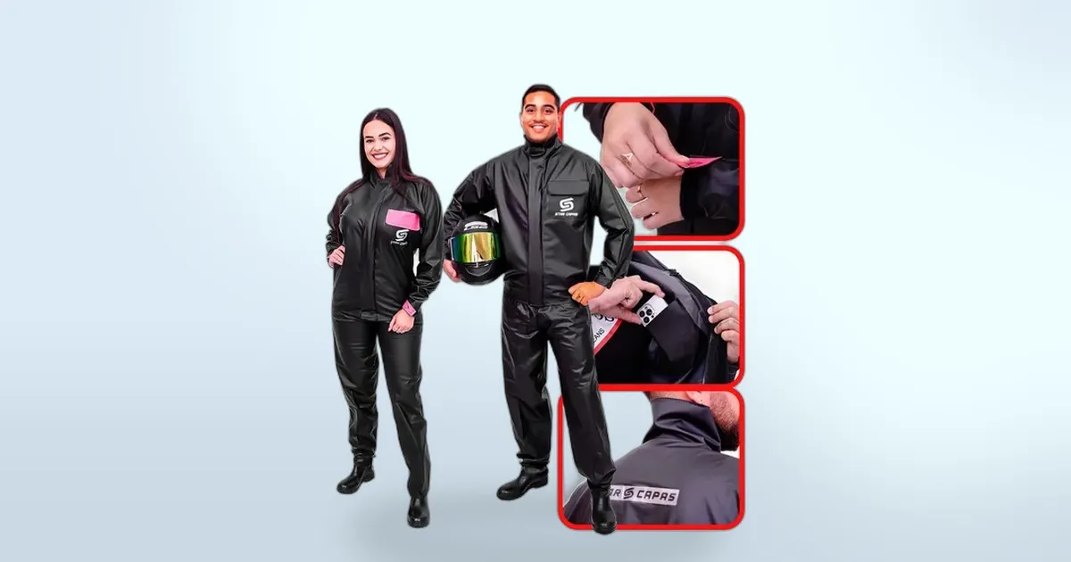 Chuva não para a entrega: a capa impermeável para motoboy que está com 5% OFF