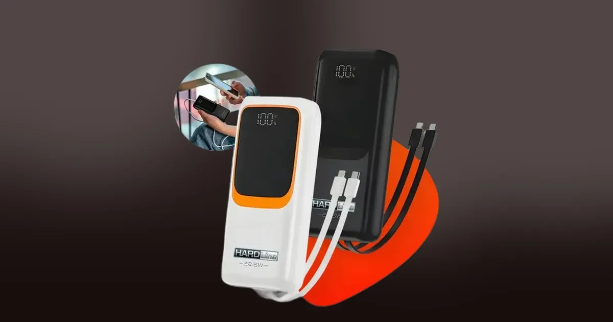 Power Bank de 20000mAh com Turbo 22.5W está pela metade do preço e vale cada centavo