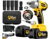 Chave De Impacto A Bateria 21V 1/2' Pol 2400 Rpm Bivolt Com Acessórios E Maleta The Black Tools