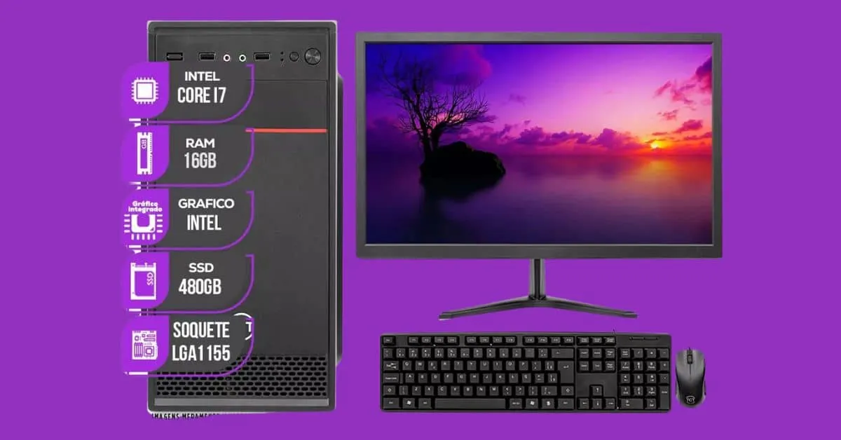 PC Completo Mancer com Intel i7, 16GB RAM e SSD de 480GB com até 40% OFF