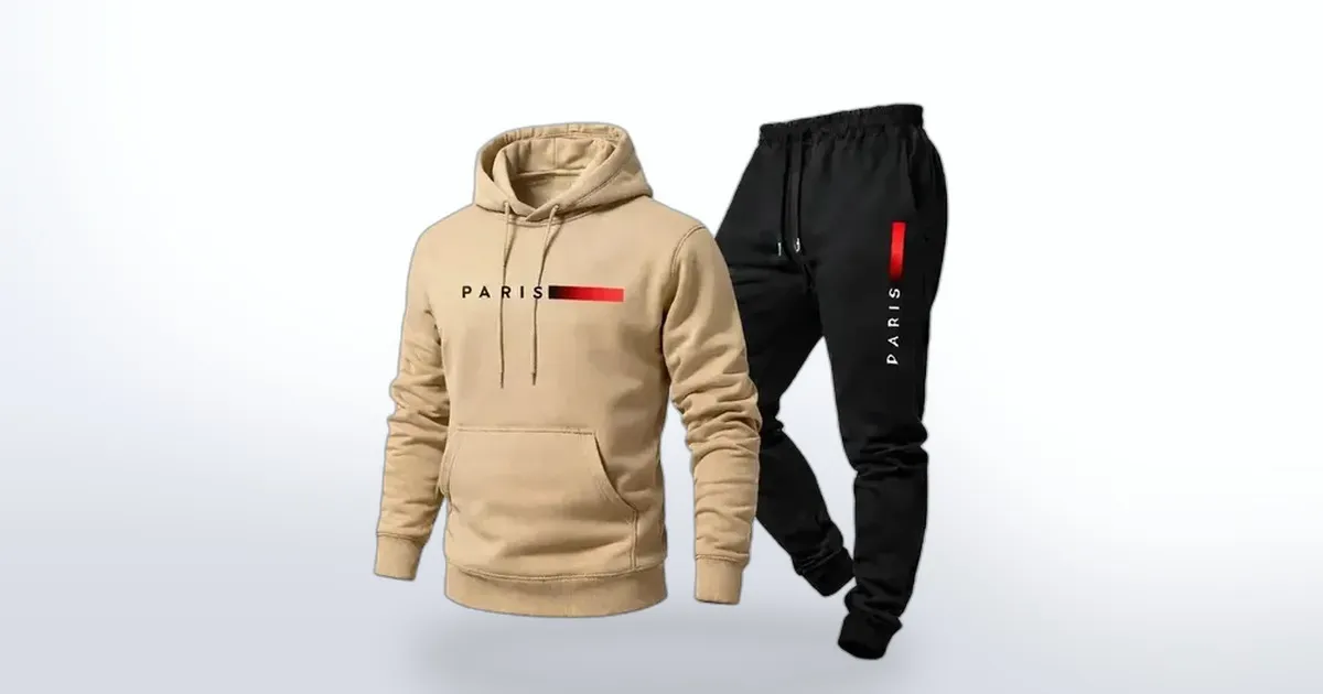 Frio chegando: o Conjunto Moletom Paris Canguru está com 14% OFF e vale cada centavo