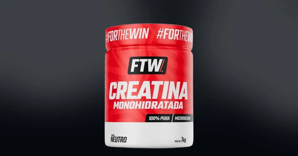 Creatina 1kg por menos de R$ 65? Essa oferta da FTW com 66% OFF merece atenção