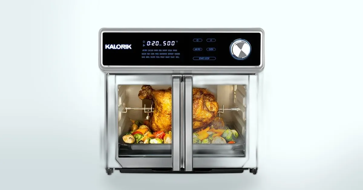 Três funções em um só aparelho: a Kalorik Maxx 24,6 L está com desconto e vale muito a pena