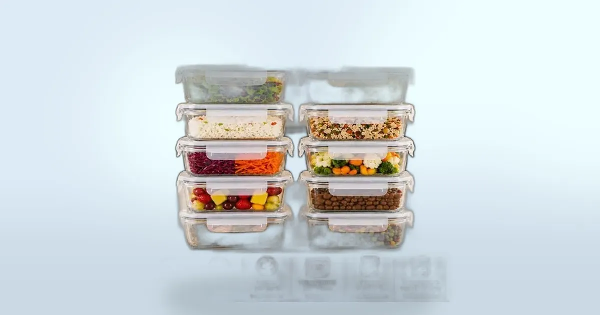 48% OFF em kit de potes herméticos de vidro: organização e praticidade por menos de R$ 100