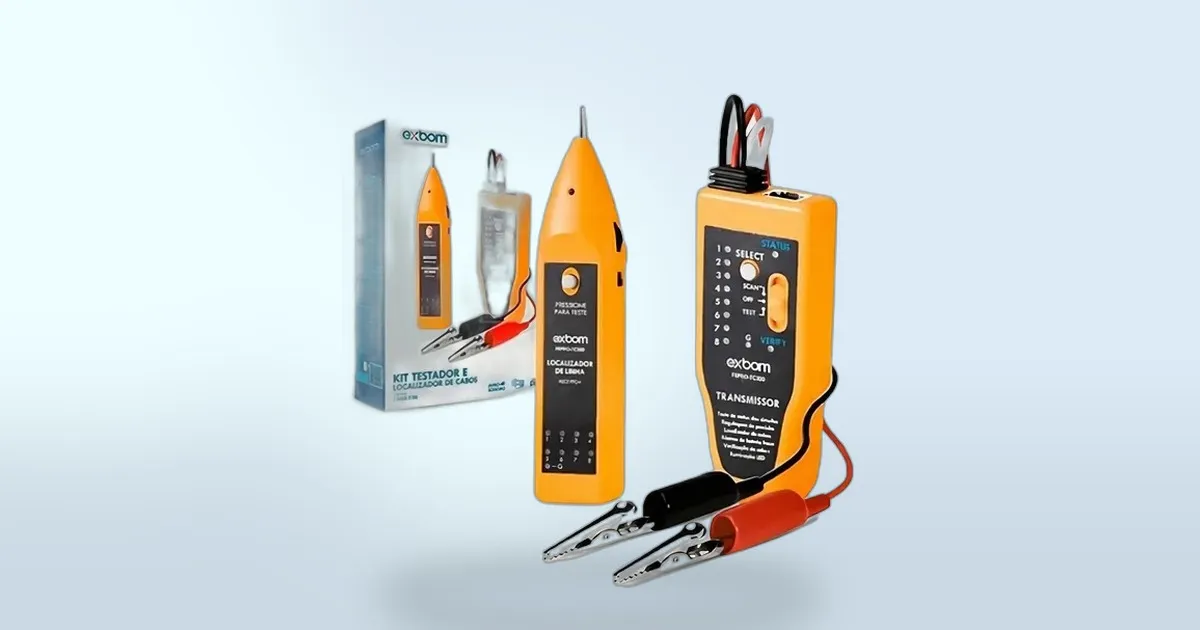 59% OFF: este kit testador de cabos de rede é a ferramenta que técnicos precisam por menos de R$ 70