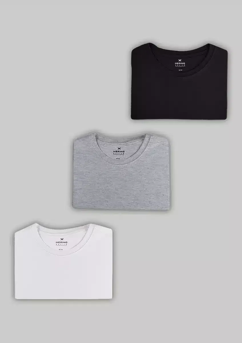 Kit com 3 Camisetas Femininas Básicas Hering – Elegância e Conforto que Você Merece!