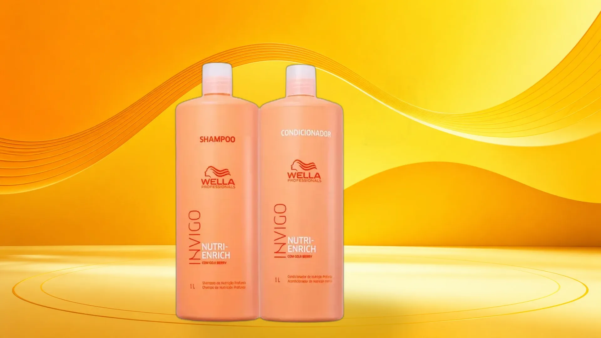 Wella Invigo Nutri Enrich em kit completo com 42% OFF: 2 litros de nutrição profissional por R$ 268