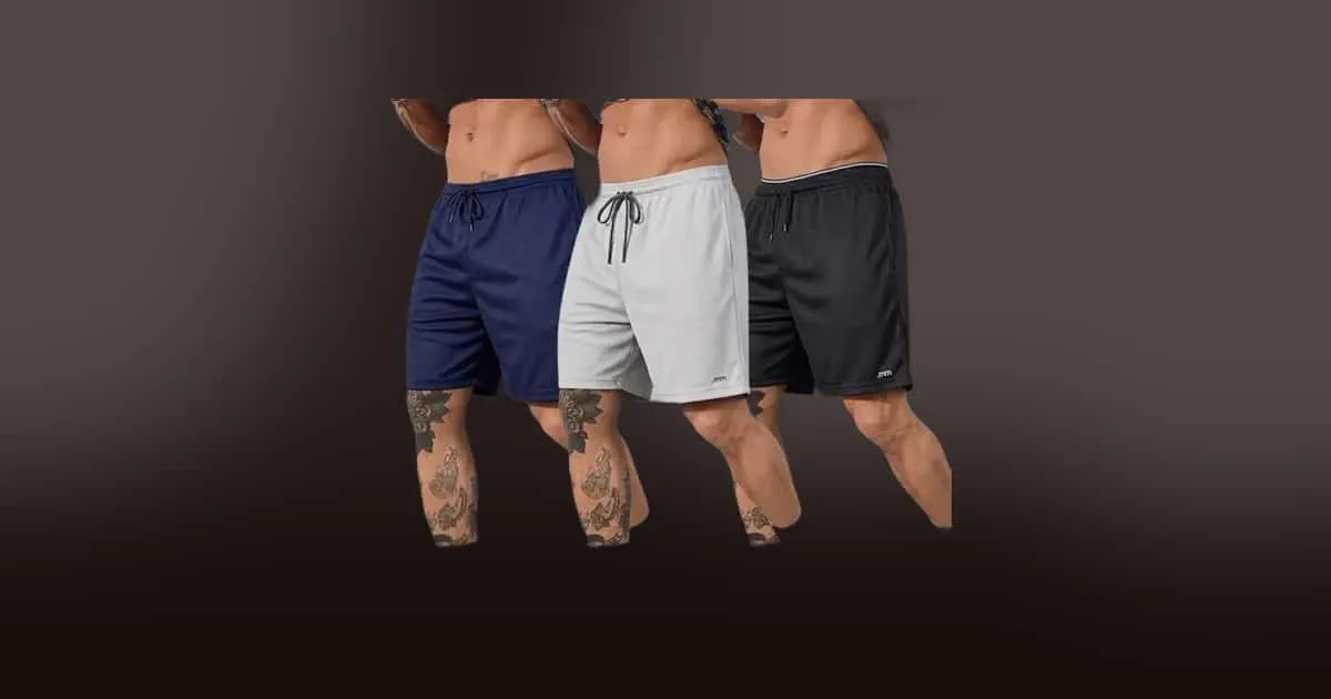 Três bermudas de treino por menos de R$ 70? Veja essa oportunidade para renovar seu guarda-roupa esportivo