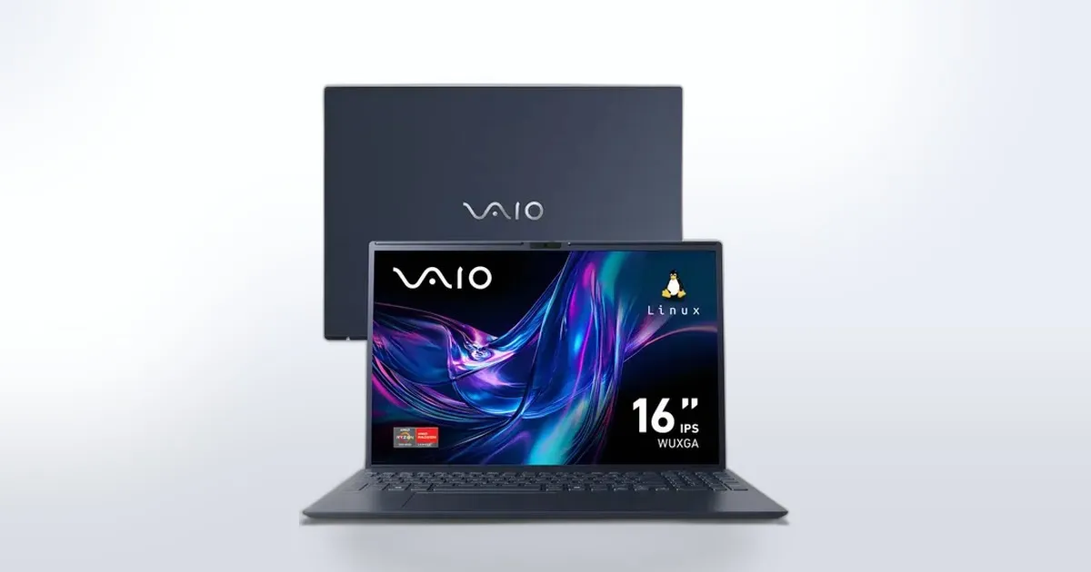VAIO FE16 com Ryzen 7 e Tela IPS de 16&#8243; Despenca 33% e Chega a R$ 3.391