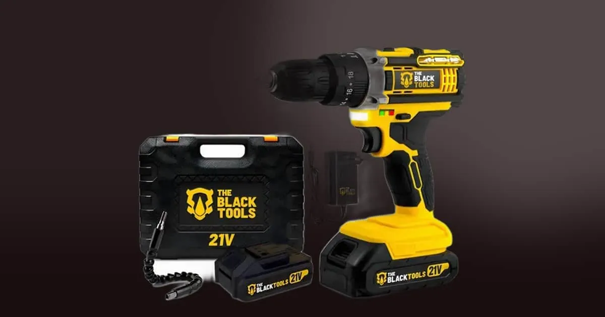 Parafusadeira de Impacto The Black Tools por menos de R$ 170: desconto de 57% é raro assim