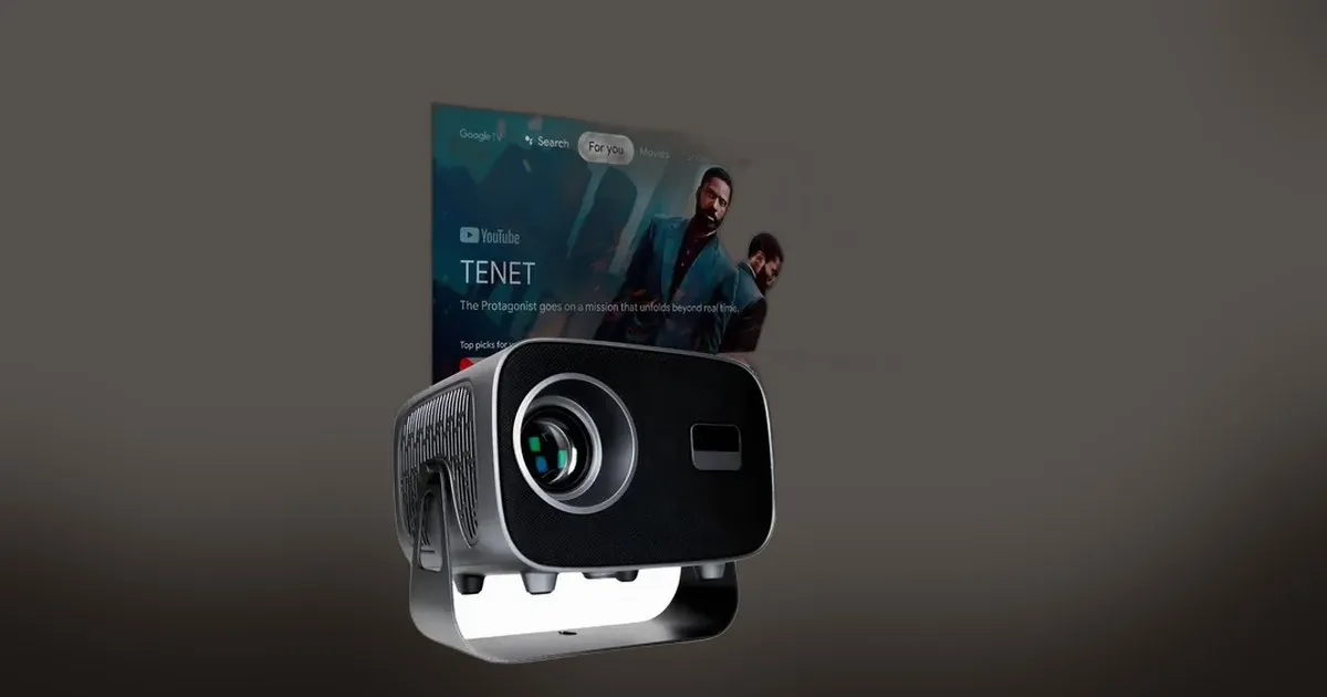 Esse Projetor Portátil com 10000 Lumens Caiu 37% e Pode Transformar Qualquer Parede em Tela de Cinema