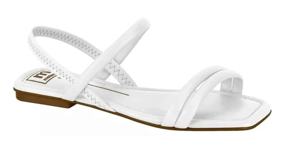 Sandália Rasteirinha Feminina com Brilho e Conforto