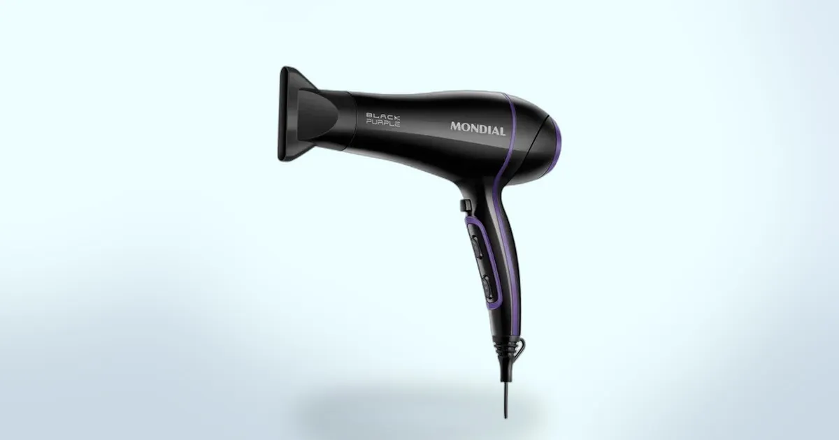 Secador Mondial 2000W com 36% OFF: potência profissional por menos de R$ 110