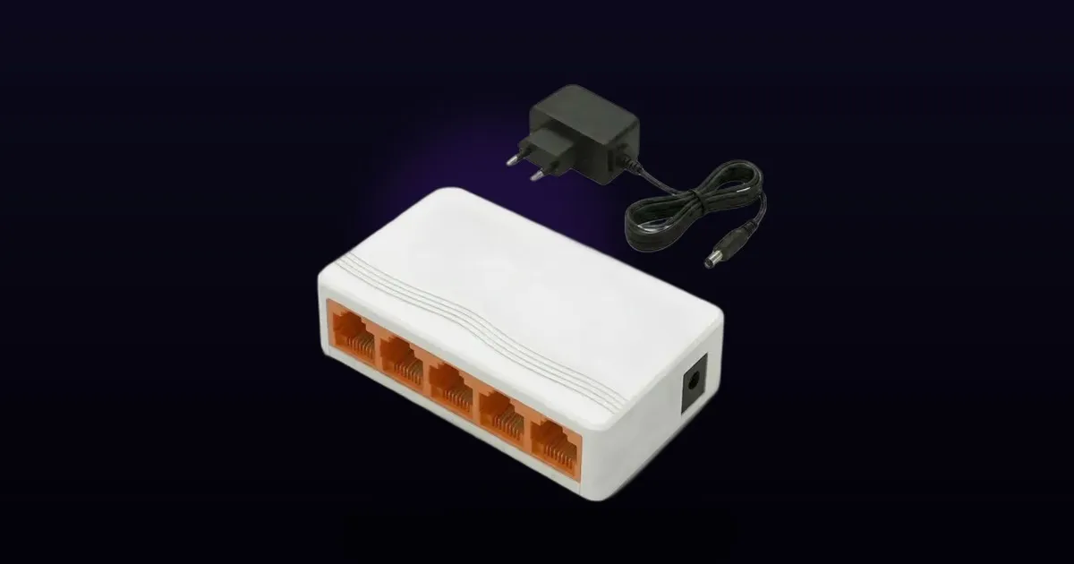 42% OFF em switch Gigabit 5 portas: a melhor forma de turbinar sua rede por menos de R$ 50