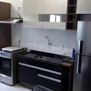 Cozinha Madesa Vicenza Completa Preta