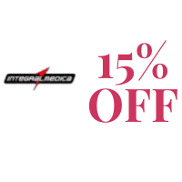 logo da integralmedica com a indicação de 15% de desconto