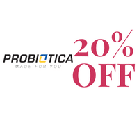20% de desconto em suplementos probiotica