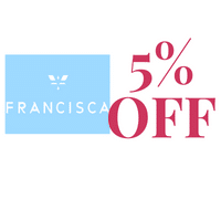 5% de desconto em qualquer compra na francisca joias