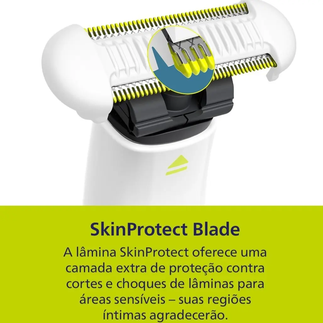 Aparador E Raspador Oneblade Intimate Qp1924/10 Philips